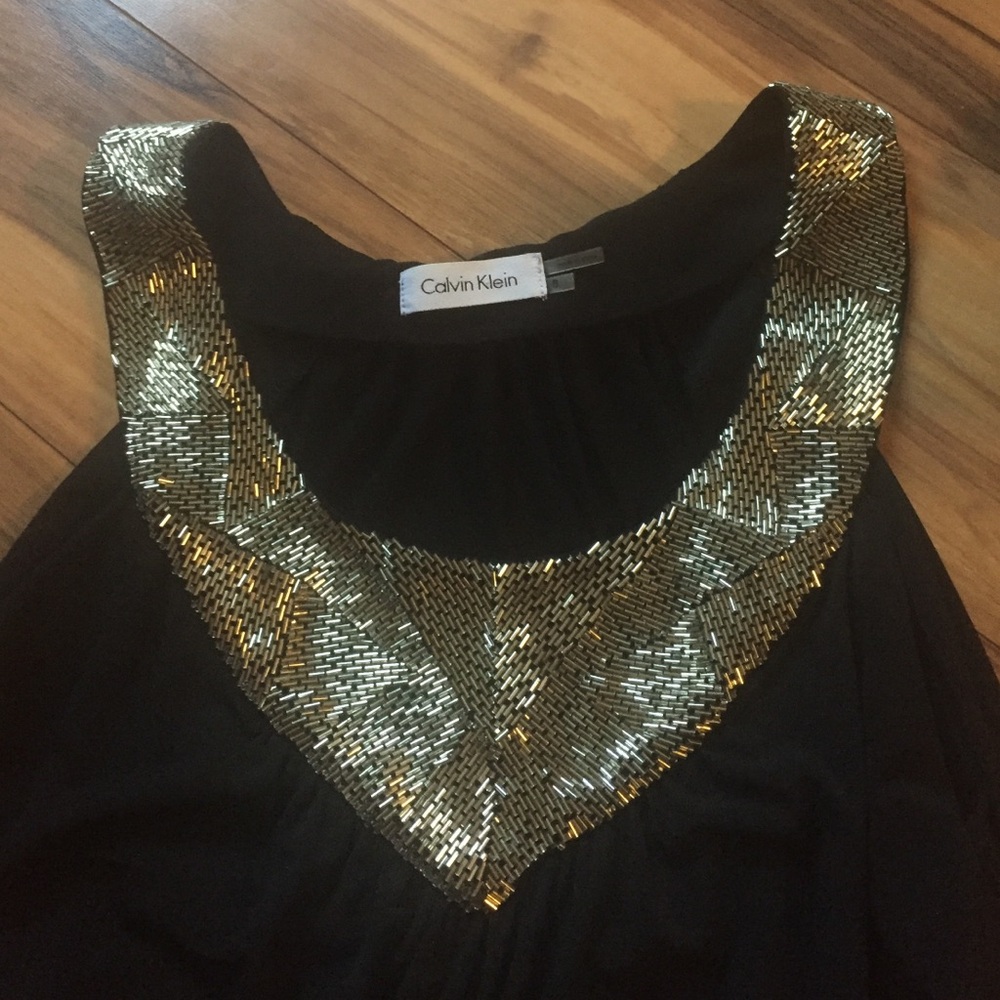 Calvin Klein Beaded LBD - Picture 5 of 6